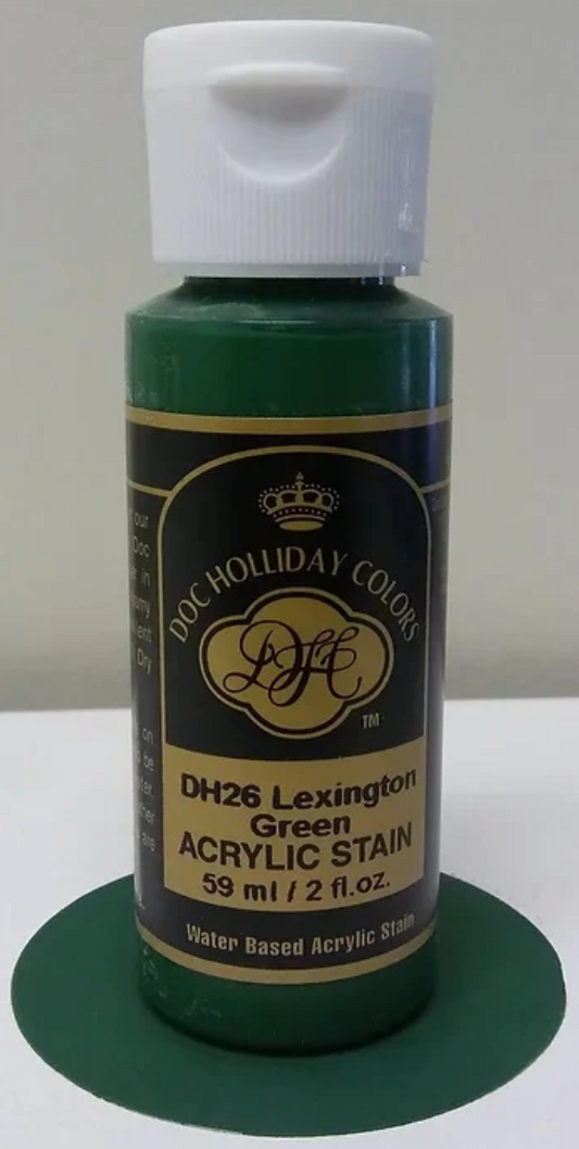 Doc Holliday Colors Acrylic Self-Sealing Craft Paint for Ceramics (2 fl oz) (DH26 - Lexington Green)