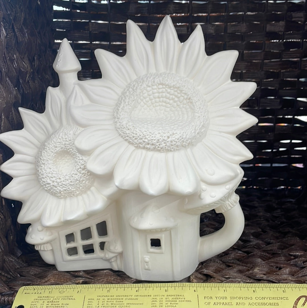 Sunflower Fairy House