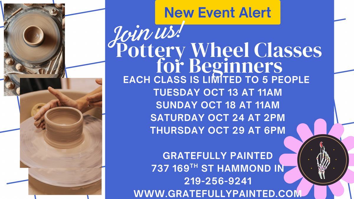 Oct 13 11am Pottery Wheel Class