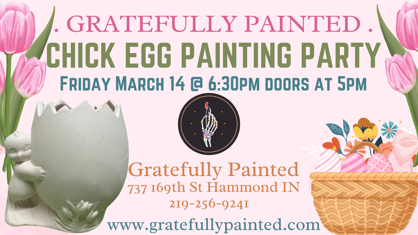 Chick with Egg Painting Party