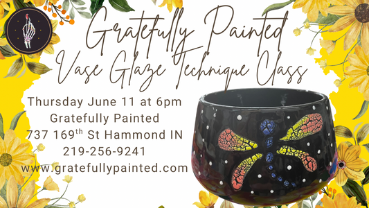 Vase Glaze Technique Class