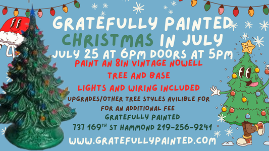 Christmas in July Tree Painting Party