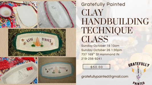 Oct 26 Clay Hand Building Technique Class