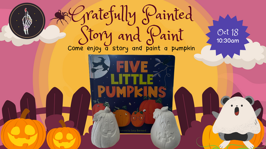 Five Little Pumpkin Story and Paint