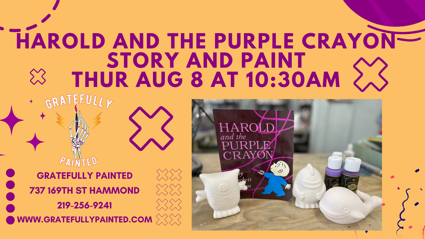 Harold and the Purple Crayon Story and Paint