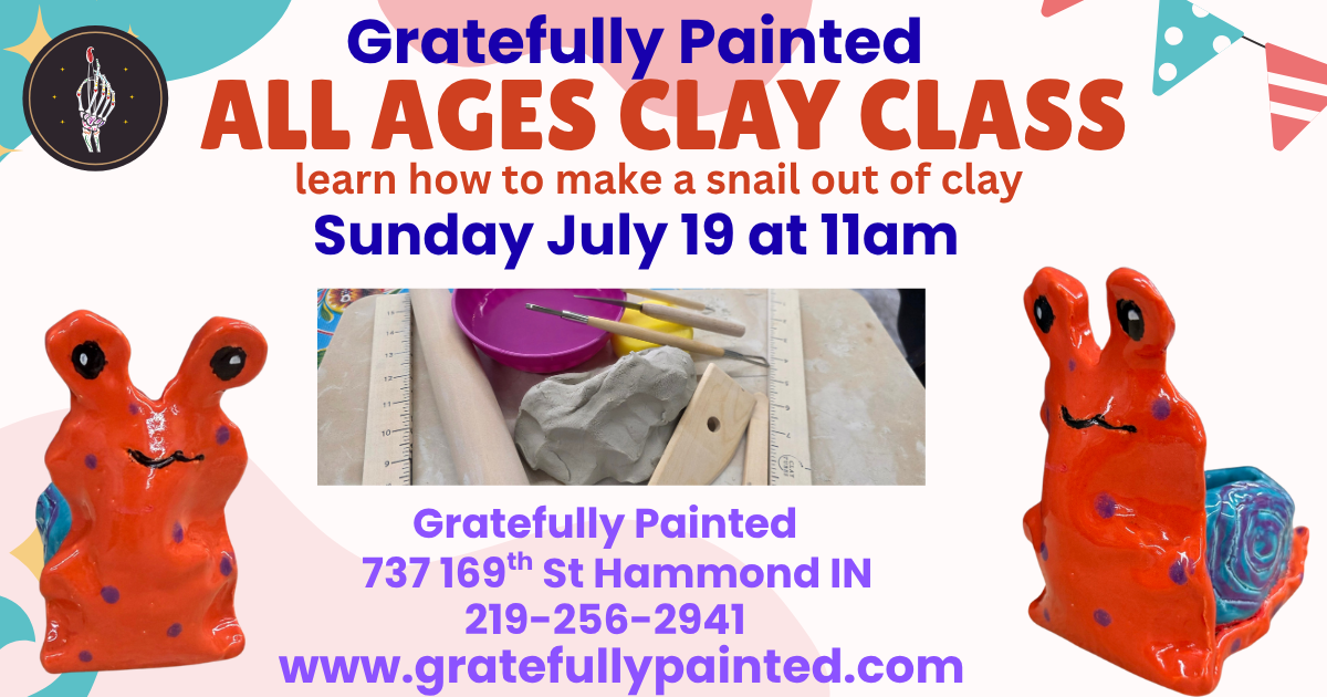 All Ages Snail Clay Class